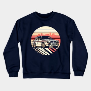 Lancia Delta Integrale Rally Car Crewneck Sweatshirt